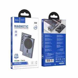 Akupank ühildub MagSafe Hoco 5000 mAh QC PD 20W Q32 metallhall