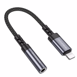 Borofone adapter BV24 Graceful - Lightning 3,5mm pistikupesale - hall