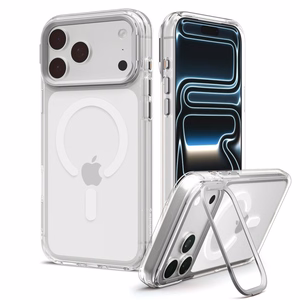 Spigen Ultra Hybrid Optik S MagSafe ümbris iPhone 18 Pro Max / 17 Pro Max jaoks, läbipaistev hõbedane