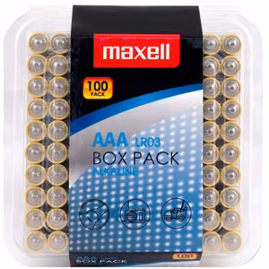 MAXELL aluseline patarei LR03 AAA 1,5V 100 tk.