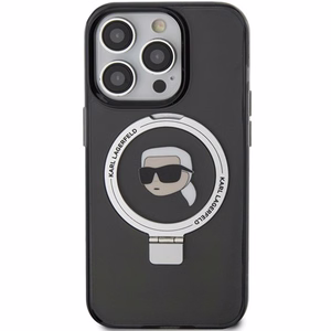 Karl Lagerfeld KLHMP15LHMRSKHK iPhone 15 Pro 6.1" must/must hardcase Ring Stand Karl Head MagSafe