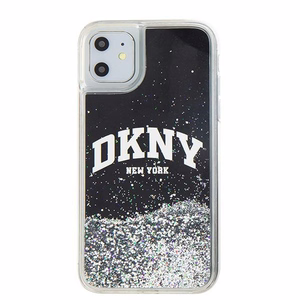 DKNY Liquid Glitter Big Logo чехол для iPhone 11 / Xr - чёрный