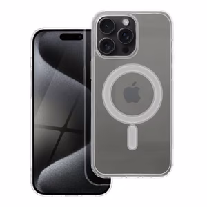 CLEAR MAG ÜMBRIS compatible with MagSafe jaoks IPHONE 15 Pro Max läbipaistev