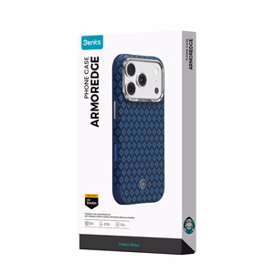 Sinine Benks Magnetic Armor Grid Edge X9 kevlari ja metallraamiga ümbris (C.K.FL.AP.BE.X073) mudelitele iPhone 18 Pro Max / iPhone 17 Pro Max