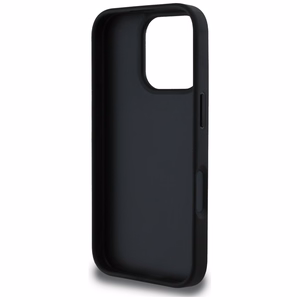 Guess Grained Big 4G Logo Small Classic Logo Ümbris jaoks iPhone 16 Pro Max - must