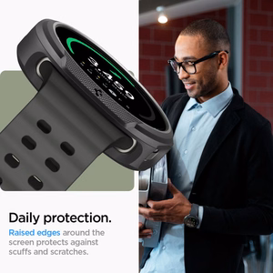 Spigen Liquid Air Ümbris jaoks Samsung Galaxy Watch 8 44mm - Matt Must