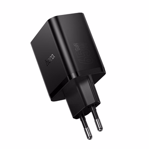 telefoni laadija Hoco 2x USB C + USB A QC3.0 PD 3A 65W N75 must