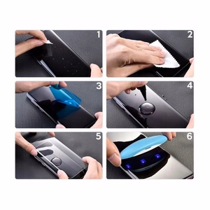 Karastatud klaas Nano Optics 5D UV Glue Samsung G998 S21 Ultra 5G curved läbipaistev