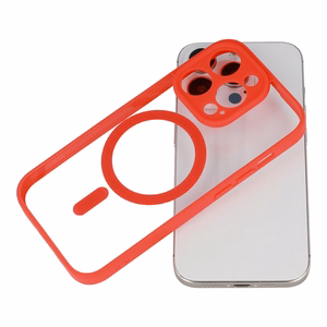 Acrylic Color Magsafe Ümbris jaoks Iphone 16 Pro Max punane