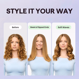 Hair styling comb Wavytalk Sleek Sweep pink