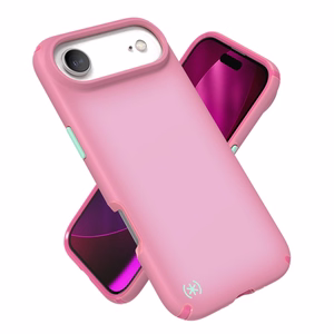 Speck Presidio Lux MagSafe ümbris seadmele iPhone Air, Ibis Pink / Dark Ibis / Kanom Green värvitoonis