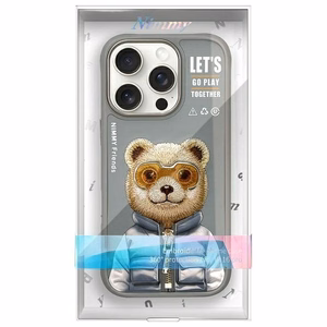 Nimmy Cool&Cute 2.0 Bear Ümbris jaoks iPhone 16 Pro Max - Hall