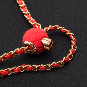 Chain / Rope with Hoidja GLAMOUR fit all models 80mm max width punane