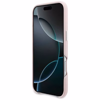 Karl Lagerfeld Karl & Choupette Head Pins Saffiano MagSafe iPhone Air Ümbris - roosa