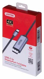 Unitek USB-C DisplayPort 1.4 adapter 8K@60Hz 1.8m