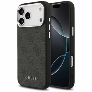 Guess 4G Classic Logo MagSafe ümbris jaoks iPhone 17 Pro Max - must