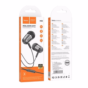 HOCO wire kõrvaklapid Jack 3,5 mm with microphone M108 metal hall