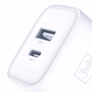 Tarvikud – 3mk DualCharge 20W PD3.0 QC 3.0 PPS USB 1A1C, valge
