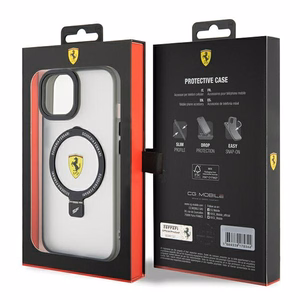 Ferrari FEHMP15SUSCAH iPhone 15 6.1" läbipaistev hardcase Ring Stand 2023 Collection MagSafe