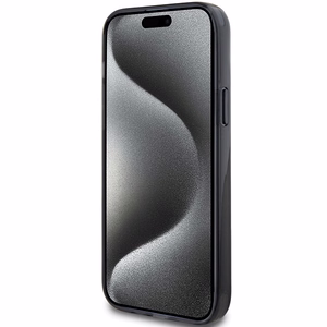 Karl Lagerfeld KLHMP15SHMRSKCK iPhone 15 6.1" чёрный/чёрный жёсткий чехол Ring Stand Karl&Choupette MagSafe