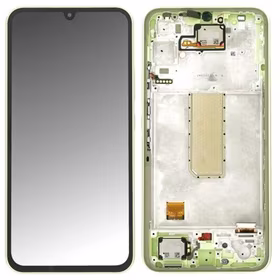 LCD screen Samsung A346 A34 5G 2023 koos touch screen ja frame Lime original (service pack)