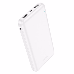 Powerbank Hoco 10000 mAh 2,1A J100 valge