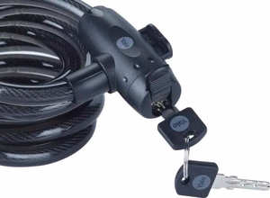 12 mm steel keyed bicycle cable - YCK0/12/200/2 Black