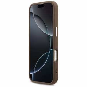 Guess 4G Big 4G Classic Logo ümbris jaoks iPhone 17 - brown and hõbedane