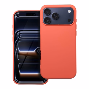 SILICONE case jaoks IPHONE 17 Pro Max peach
