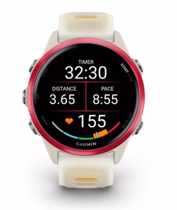Garmin Forerunner 570 – GPS-nutikell, AMOLED, 42 mm, roosa/valge