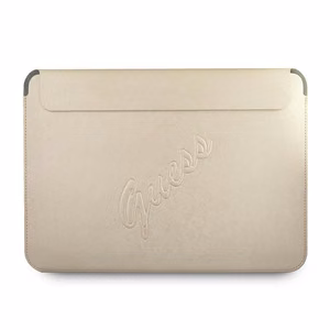 Guess Saffiano Script ümbris jaoks a 13" laptop - kuldne