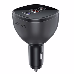 Acefast B14 car laadija 165W 2x USB-C 1x USB-A - must