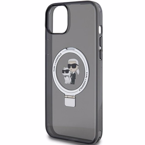Karl Lagerfeld Ring Stand Karl&Choupette MagSafe ümbris jaoks iPhone 14 / 15 / 13 - must