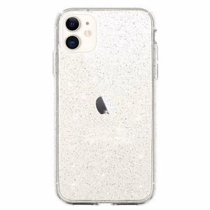 Crystal Glitter Ümbris jaoks Iphone 11 Hõbedane