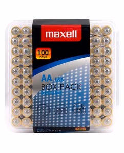MAXELL aluseline patarei AA LR6 100 tk. (10x10 tk.)