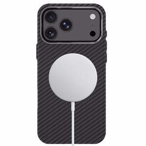 Tech-Protect Ion Carbon MagSafe ümbris iPhone 18 Pro / 17 Pro – must ja hõbedane
