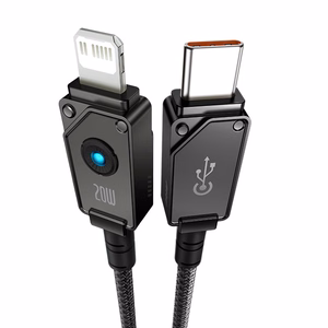 Baseus Unbreakable USB-C kuni Lightning kaabel 1 m, 20W, must