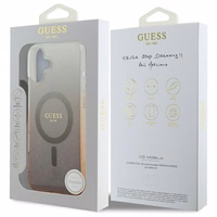 Guess IML Glitter Gradient MagSafe Ümbris jaoks iPhone 16 Plus - Brown