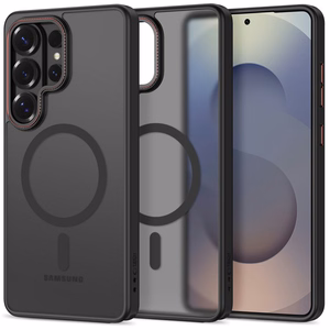 Tech-Protect MagCam MagSafe Ümbris for Samsung Galaxy S26 Ultra - must and punane