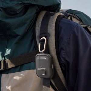 AmazingThing Titan Pro Mag ümbris läbipaistev AirPods Pro 3 jaoks - must