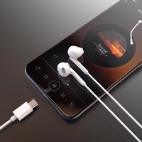 Dudao X3C In-Ear Juhtmega USB-C Kõrvaklapid 1.2m - valge