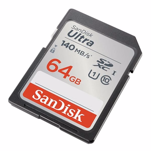Mälukaart SANDISK ULTRA SDXC 64GB 140MB/s UHS-I klass 10 (SDSDUNB-064G-GN6IN)