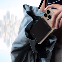 Blavec Akupank 5000mAh BJ-04 Ultra Slim 7,8mm - Type C - 22,5W magnetic Magsafe 3 in 1 (PBBJ04-MC5B) must glass