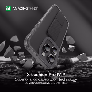 Amazing Thing Titan Pro Holder Чехол 10FT IP156.7PTHBK для Iphone 15 Pro Max чёрный с подставкой