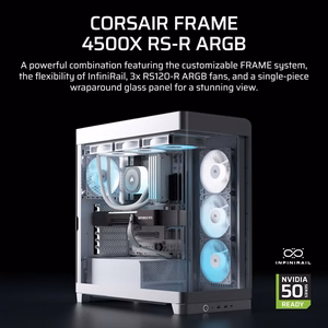Corsair 4500X RS-R ARGB Tempered Glass Mid-Tower, valge Midi Tower