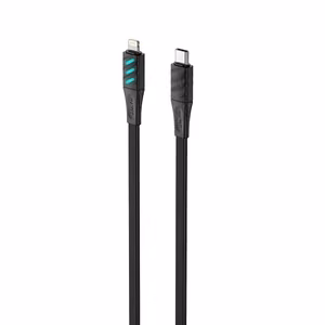 Havit CB6255 - USB laadimiskaabel Type C Lightning, 1 m (must)