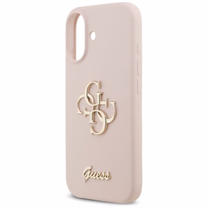 GUESS ümbris jaoks IPHONE 17 GUHCP17SSC4GSMP (Silicone W/ Big 4G Script) roosa