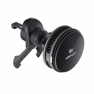Acefast D66 magnetiline auto õhuava kinnitus Qi2 25 W juhtmevaba laadimise ja jahutusega, must