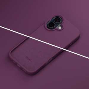 Etteri Silicone Mag ümbris iPhone 16 6,1 tolli jaoks, tume kirsipunane