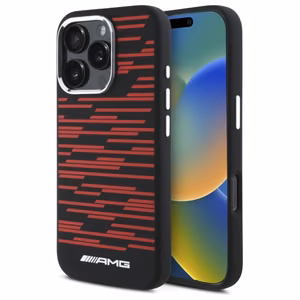 AMG Silicone Graphics MagSafe Ümbris jaoks iPhone 16 Pro Max - must